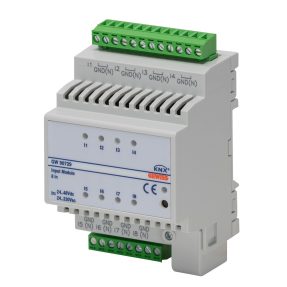 8-channel ac/dc voltage input module - knx - 8 channels - ip20 - 4 modules - din rail mounting