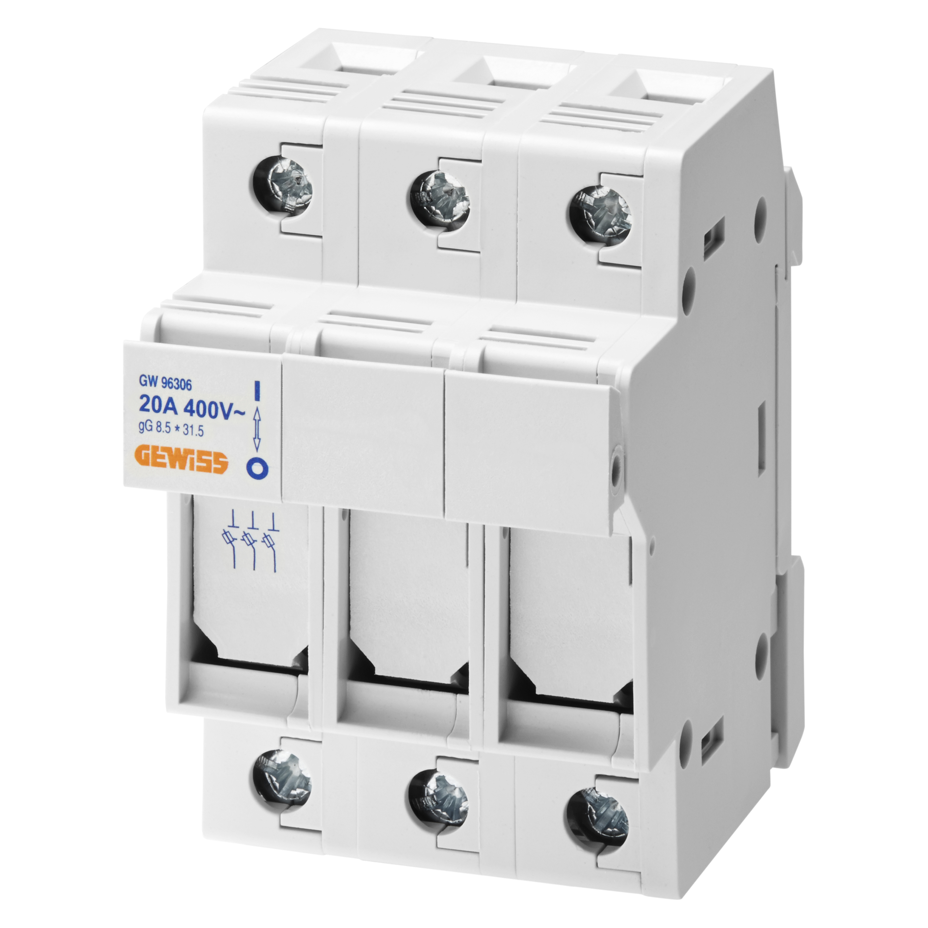 DISCONNECTABLE FUSE-HOLDER - 3P 8,5X31,5 400V 20A - 3 DISCONNECTABLE FUSE-HOLDER - 3P 8,5X31,5 400V 20A - 3