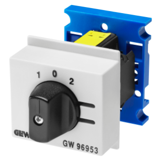 LINE SWITCH - 3 POSITIONS WITH 0 RETURN POSITION 16A 690V - 3 MODULES