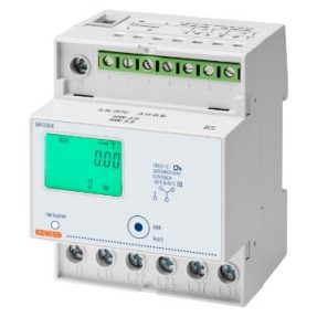 CONTATORE DI ENERGIA - TRIFASE - DIGITALE - DIRETTA 80A - IP20 - 4 MODULI DIN