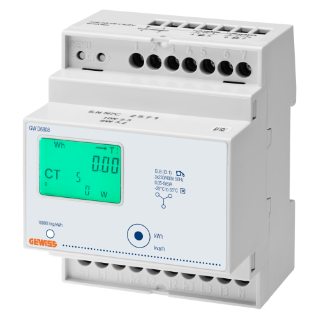 ENERGY METER - THREE PHASE - DIGITAL - USING TA/5A - IP20 - 4 MODULES - DIN RAIL MOUNTING