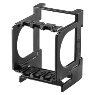 SUPPORT FOR ASSEMBLING CHORUS DEVICES ON DIN RAIL - 2 GANG 3 MODULES DIN - CHORUS