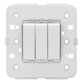 TWO-WAY SWITCH 250V ac - 10 AX - BRITISH STANDARD - 3 GANGS - WHITE - CHORUS