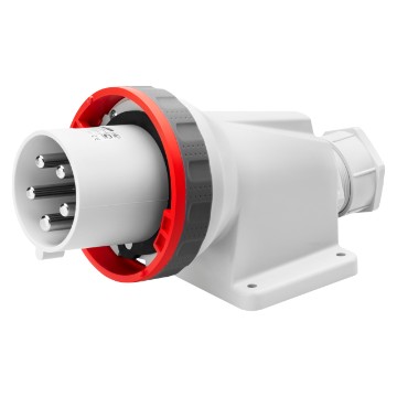 Clavijas fijas de superficie a 90° estancas con cableado por tornillo de apriete indirecto Clavijas fijas de superficie a 90° estancas con cableado por tornillo de apriete indirecto
