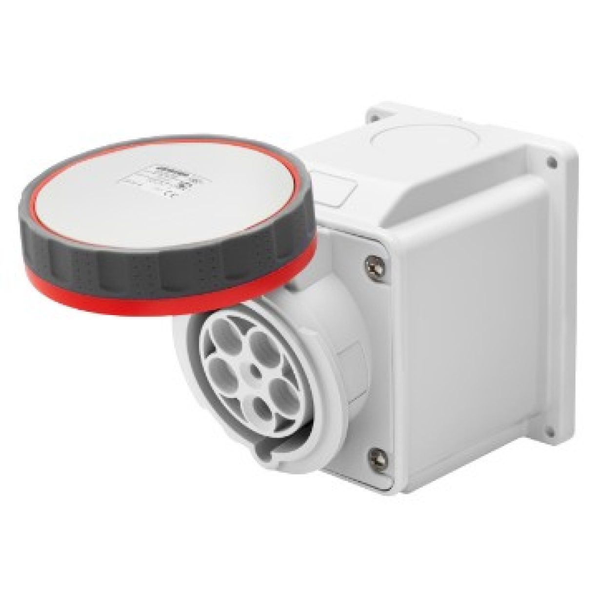 10° ANGLED SURFACE-MOUNTING SOCKET-OUTLET - IP67 - - 3P+N+E