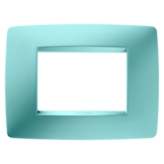 ONE PLATE - IN TECHNOPOLYMER - 3 MODULES - CARIBBEAN BLUE - CHORUS
