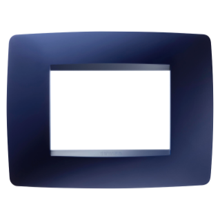 PLACA ONE - EN TECNOPOLÍMERO - 3 MÓDULOS - AZUL TOPACIO - CHORUS
