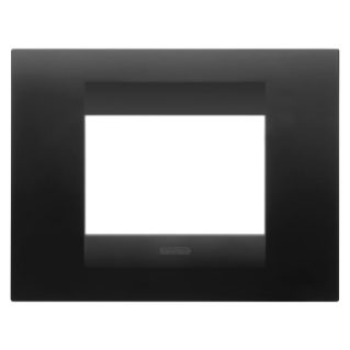 GEO PLATE - IN PAINTED TECHNOPOLYMER - 3 MODULES - SATIN BLACK - CHORUSMART