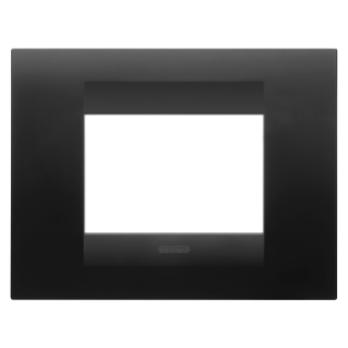 GEO PLATE - IN PAINTED TECHNOPOLYMER - 3 MODULES - SATIN BLACK - CHORUS