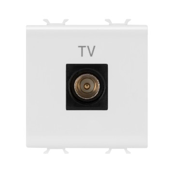 Prise coaxiale TV (5-2400 MHz) blindage classe A - connecteur IEC mâle Ø 9,5 mm Prise coaxiale TV (5-2400 MHz) blindage classe A - connecteur IEC mâle Ø 9,5 mm