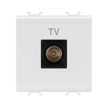 Prise coaxiale TV (5-2400 MHz) blindage classe A - connecteur IEC mâle Ø 9,5 mm