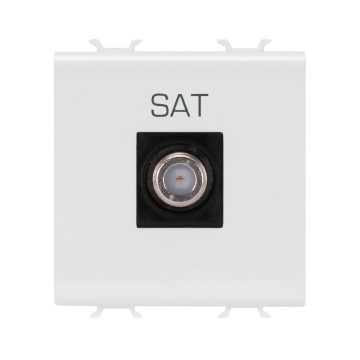 Tomadas coaxiais TV (5-2400 MHz) blindadas classe A - conector F femino Tomadas coaxiais TV (5-2400 MHz) blindadas classe A - conector F femino