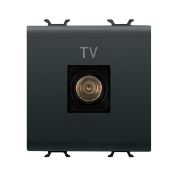Prise coaxiale TV (5-2400 MHz) blindage classe A - connecteur IEC mâle Ø 9,5 mm Prise coaxiale TV (5-2400 MHz) blindage classe A - connecteur IEC mâle Ø 9,5 mm