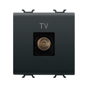 Presa coassiale TV (5-2400 Mhz) schermatura Classe A - connettore IEC maschio Ø 9,5 mm