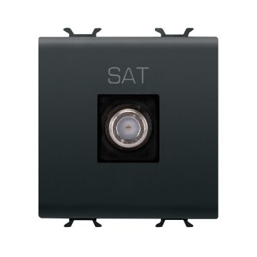 Tomadas coaxiais TV (5-2400 MHz) blindadas classe A - conector F femino Tomadas coaxiais TV (5-2400 MHz) blindadas classe A - conector F femino