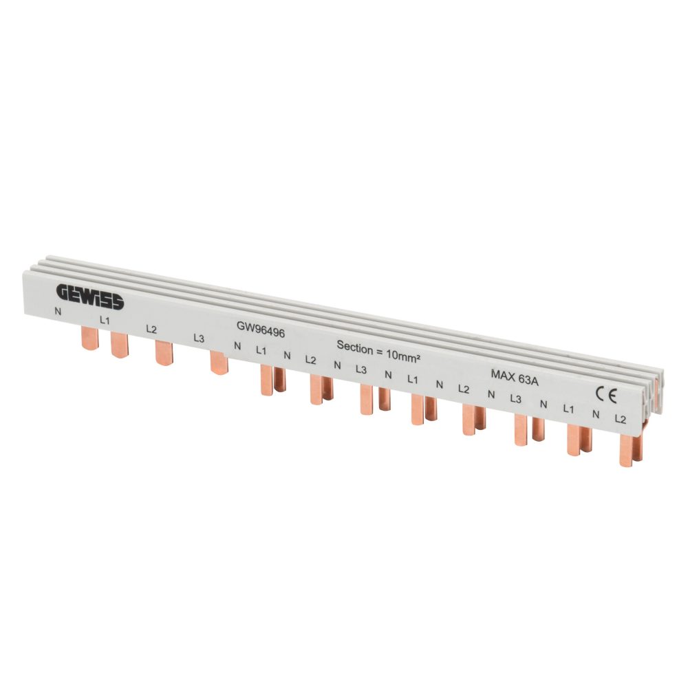  peigne de répartition 4p - 1 interrupteur différentiel idp 4p + 20 disjoncteurs mtc 1p+n/2p - in maxi = 63a - 24 modules