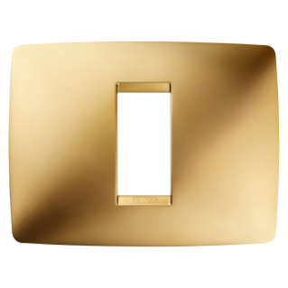 PLACA ONE - EN TECNOPOLÍMERO METALIZADO - 1 MÓDULO - ORO - CHORUS
