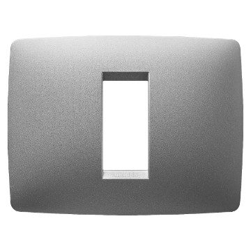  ONE PLATE - IN PAINTED TECHNOPOLYMER - 1 MODULE - TITANIUM - CHORUSMART