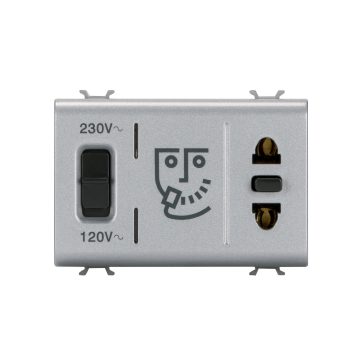 Euro-American Standard shaver socket-outlet with insulation transformer