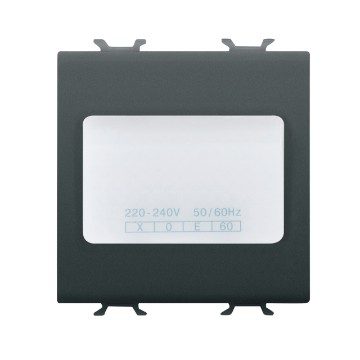  AUTONOMOUS EMERGENCY LAMP - 230Vac 50/60Hz 1h - 2 MODULES - SATIN BLACK - CHORUSMART