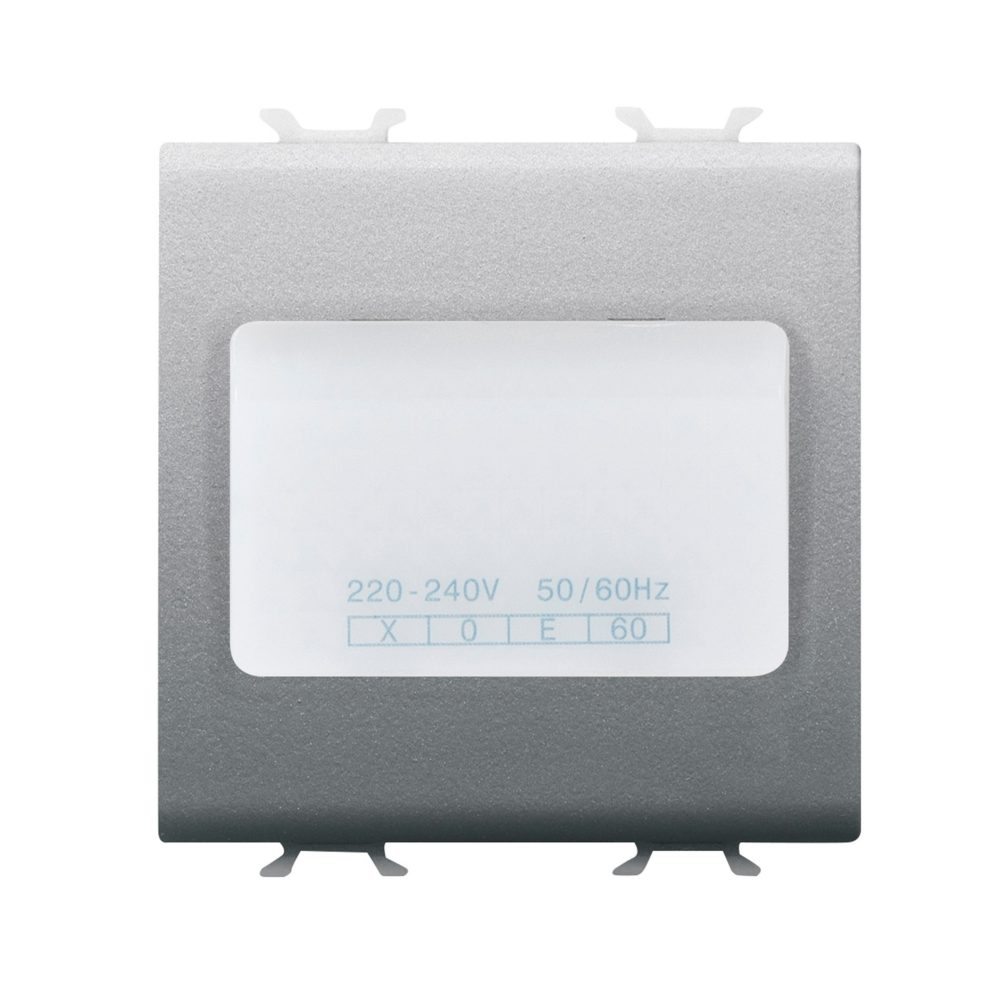  autonomous emergency lamp - 230vac 50/60hz 1h - 2 modules - titanium - chorusmart
