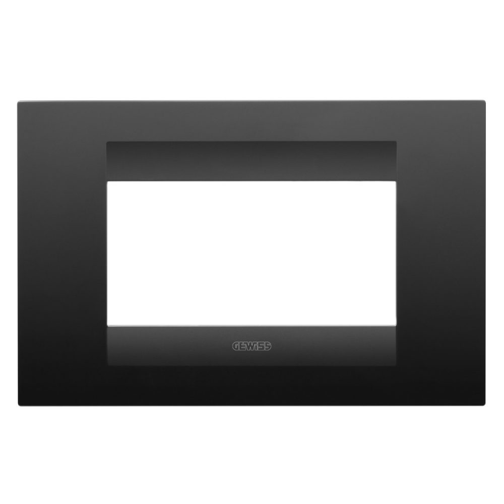  GEO PLATE - IN PAINTED TECHNOPOLYMER - 4 MODULES - SATIN BLACK - CHORUSMART