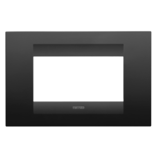 GEO PLATE - IN PAINTED TECHNOPOLYMER - 4 MODULES - SATIN BLACK - CHORUSMART