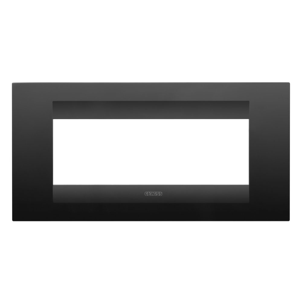  placca geo - in tecnopolimero verniciato - 6 posti - nero satinato - chorusmart