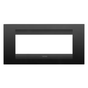 plaque geo - en technopolymère peint - 6 modules - noir satin - chorusmart