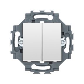 SERIENSCHALTER 1P 250V ac - STECKKLEMMEN - 10 AX - NEUTRALER - WEISS - DAHLIA