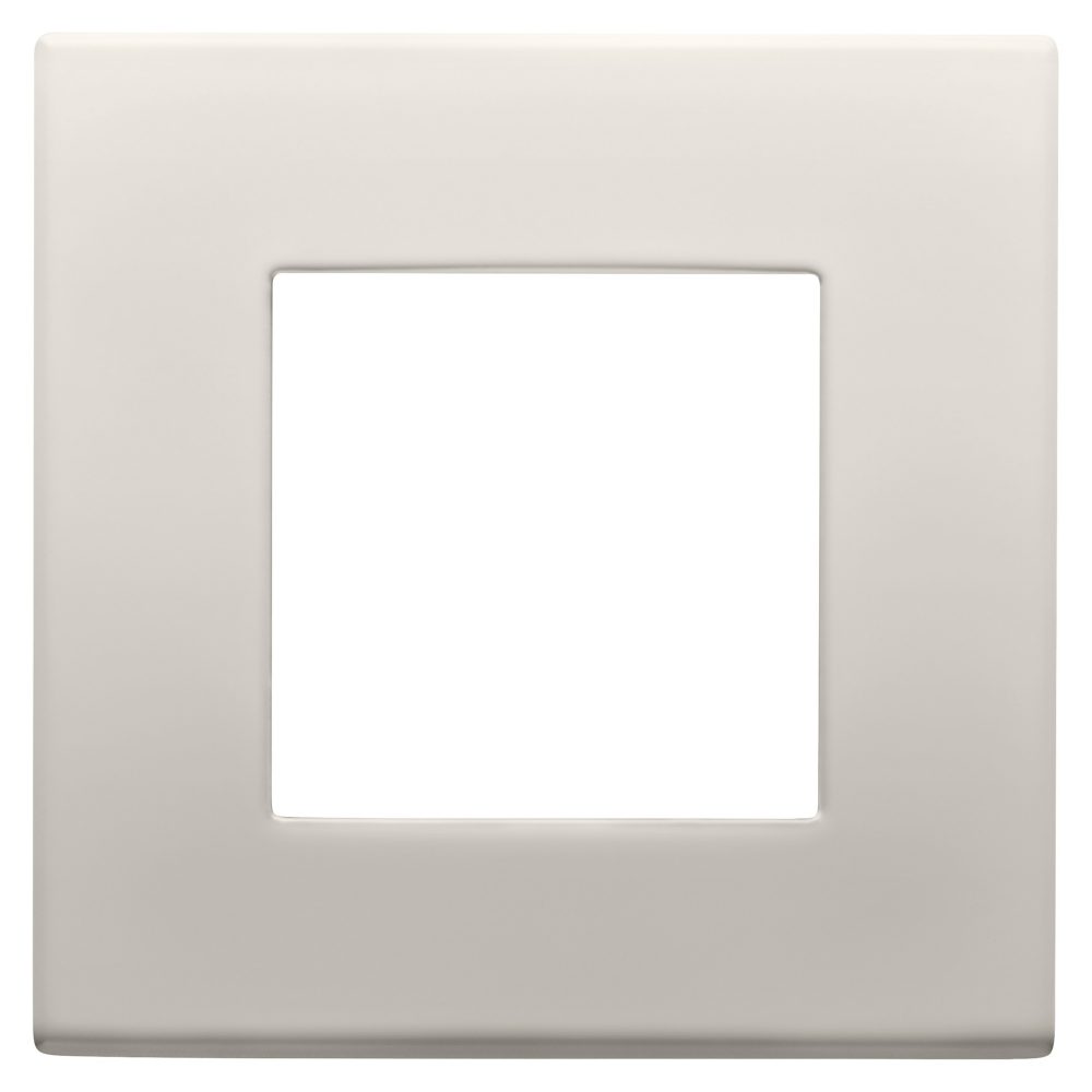  dahlia plate - in technopolymer - 1 gang - ivory
