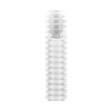 Tubo dobrável médio branco marfim - PVC Tubo dobrável médio branco marfim - PVC