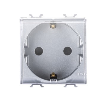 Steckdosen deutscher Standard mit Klappdeckel IP40 - 250 V ac Steckdosen deutscher Standard mit Klappdeckel IP40 - 250 V ac