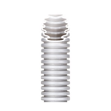 Medium pliable conduit, Grey RAL 7035, self-extinguishing and self-recovering - PP Medium pliable conduit, Grey RAL 7035, self-extinguishing and self-recovering - PP