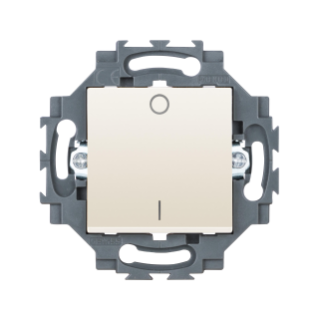 ONE-WAY SWITCH 2P 250V ac - QUICK WIRING TERMINALS - 10AX - ILLUMINABLE - NEUTRAL - IVORY - DAHLIA