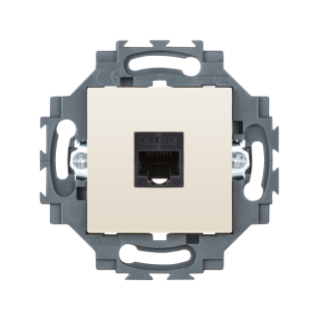 DATENDOSE RJ45 - 4 PAARE - KATEGORIE 5e - UTP - WERKZEUGLOS - CREMEWEISS - DAHLIA