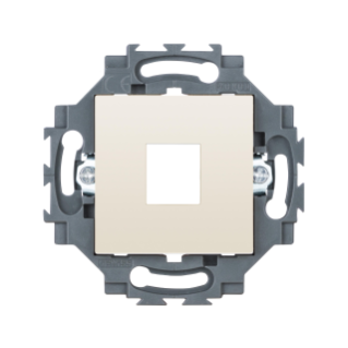 LEERGEHÄUSE FÜR RJ45 ANSCHLUSSDOSEN- AMP/KEYSTON JACK - CREMEWEISS - DAHLIA
