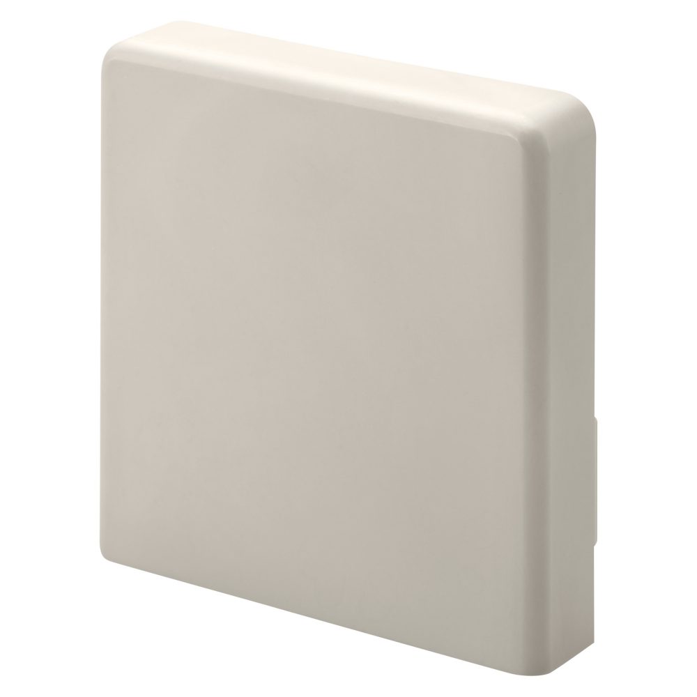 nf - installationkanale aus pvc - endstück - 30x30 - grau ral7035