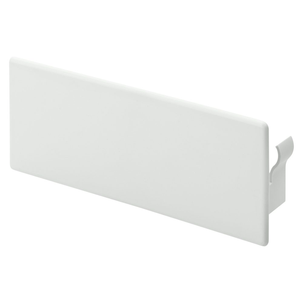  br-pvc - brüstungskänale - endstück - 70x170 - weiss ral9010