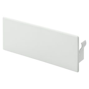 br-pvc - brüstungskänale - endstück - 70x100 - weiss ral9010