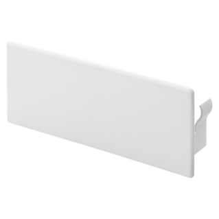 BR-PVC - DEVICE-MOUNTING AND SILL TYPE TRUNKING - END COVER - 130X70 - WHITE RAL9010