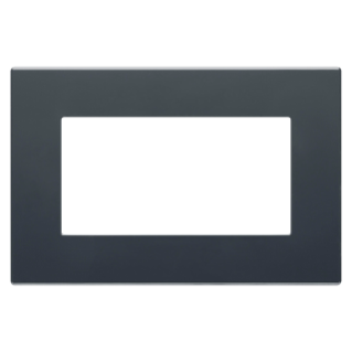 PLACA DAHLIA - TECNOPOLÍMERO - PLACA DOBLE - GRIS ANTRACITA