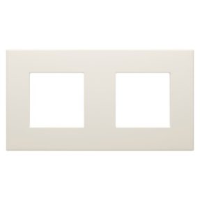 DAHLIA ABDECKRAHME - TECHNOPOLYMER - 2 EINSÄTZE HORIZONTAL/VERTIKAL - CREMEWEISS