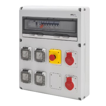 Coffret protégé Q-DIN 20 ASC - IP44 Coffret protégé Q-DIN 20 ASC - IP44