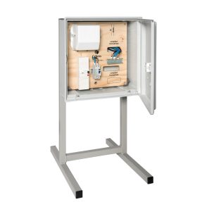 coffret de branchement tarif bleu mono - cuve s15 - db 2p 30/45/60a - 500 ma - 12 kva - inter. différentiel 2p 63a 30ma - ip43