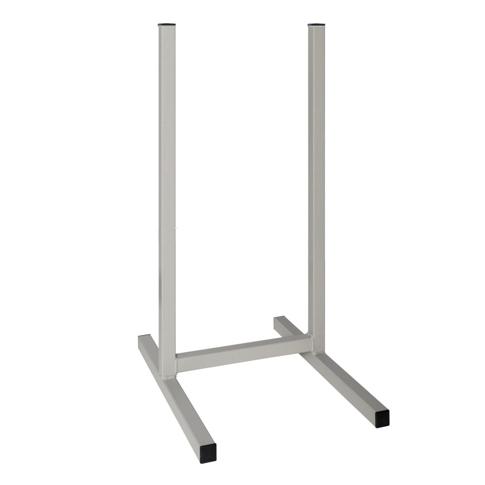 pied support coffret de branchement tarif bleu mono/tri+n - tube acier - hauteur 1 mètre