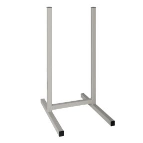 pied support coffret de branchement tarif bleu mono/tri+n - tube acier - hauteur 1 mètre