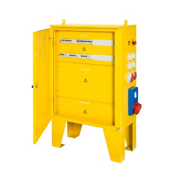 Armoire d’alimentation tri+neutre 400 V - IP44 montée sur pied Armoire d’alimentation tri+neutre 400 V - IP44 montée sur pied