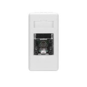 base telefónica - rj11 - 2 pares - par trenzado - bornes con tornillo - 1 módulo - system white