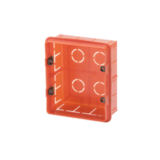RECTANGULAR BOXES - 6 GANG (3+3)- WITH METAL FIXING INSERTS - 108x124x50